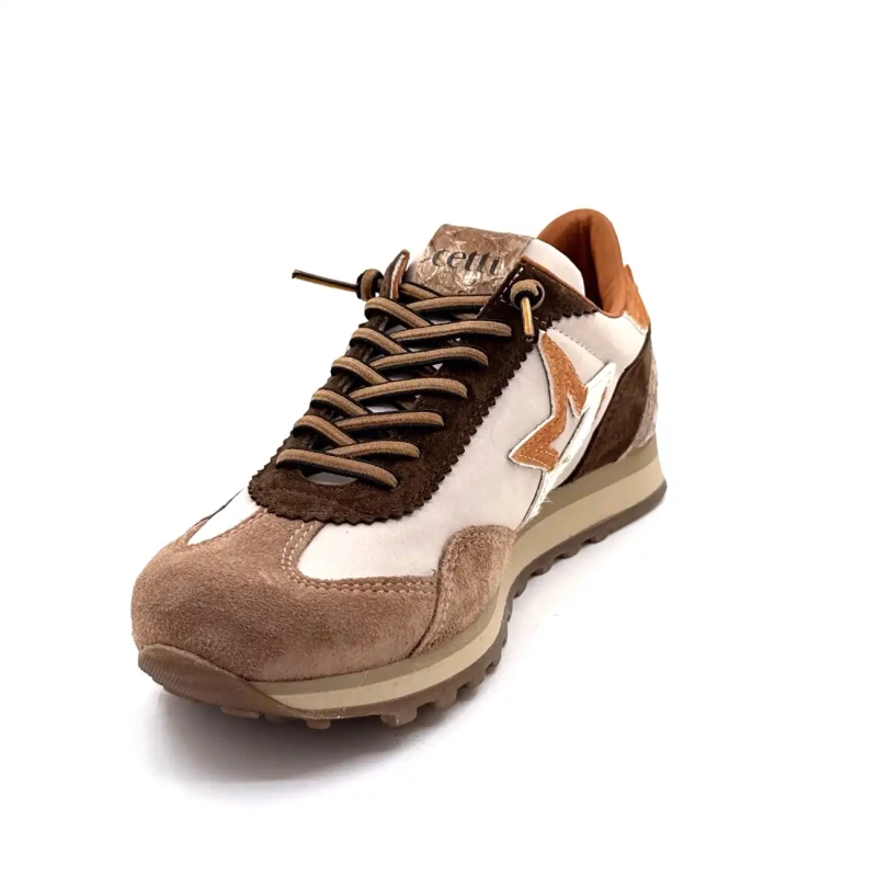 Cetti 1259 Sra Textile Beige Suede Taupe & Brown Ivoire Chaussures