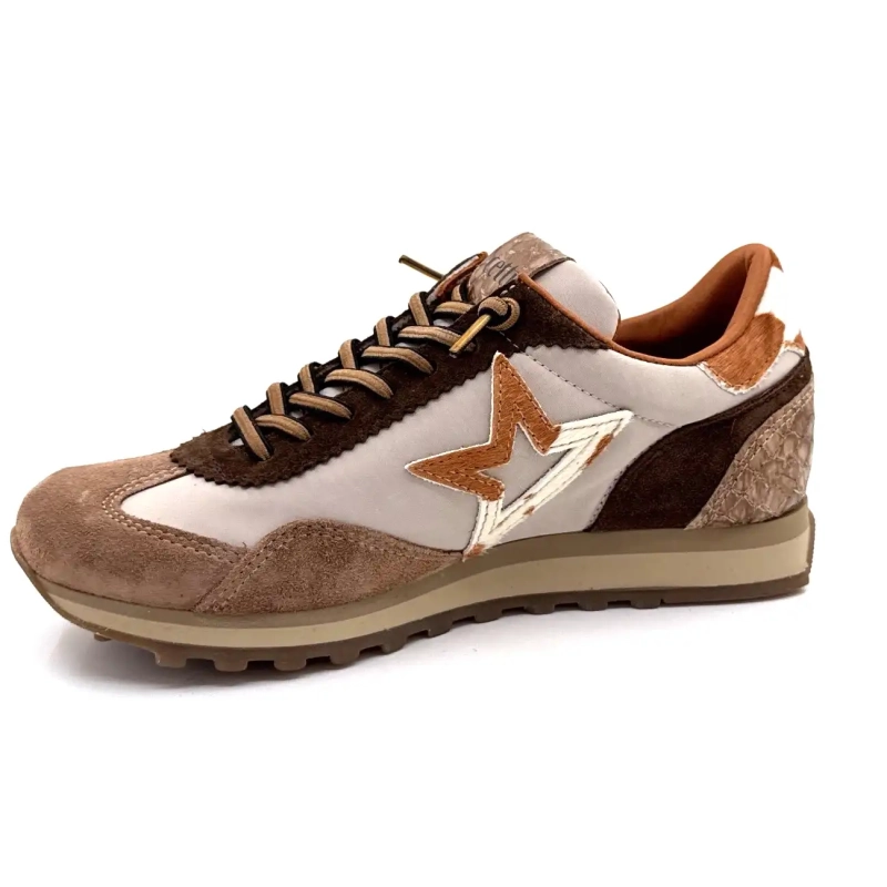 Cetti 1259 Sra Textile Beige Camoscio Tortora e Marrone Ivoire Chaussures