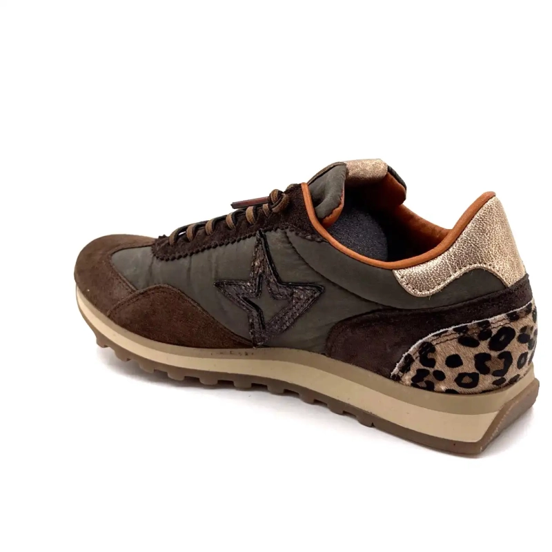 Cetti 1259 Textil Cacao & Suede Cafea Leo & Gold Ivoire Chaussures