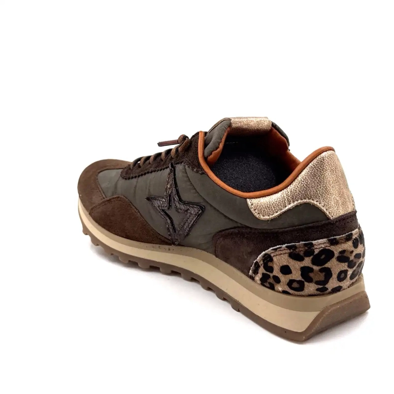 Cetti 1259 Têxtil Cacau & Camurça Café Leo & Ouro Ivoire Chaussures