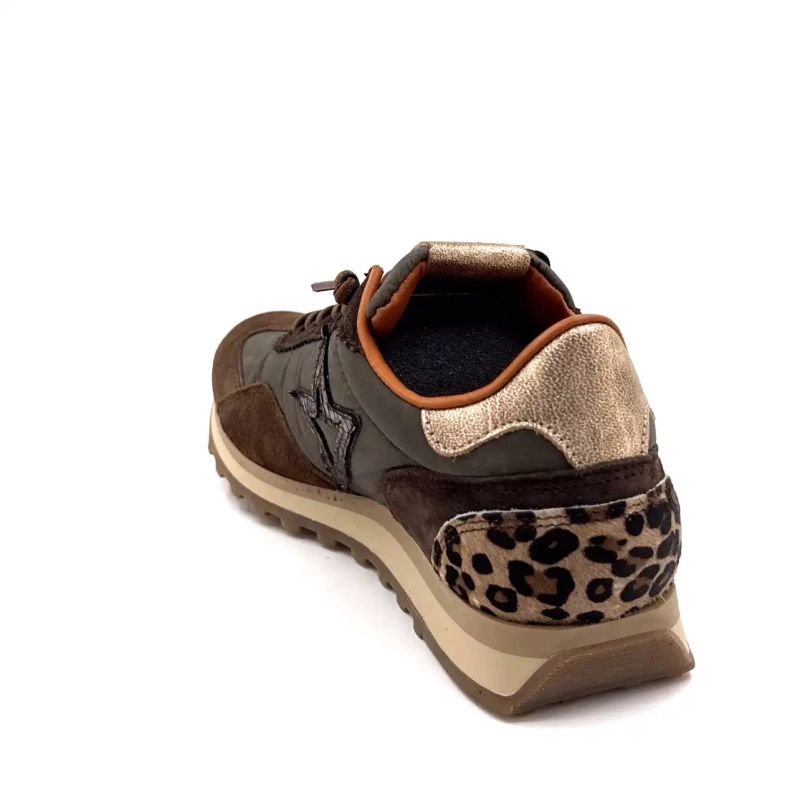Cetti 1259 Tekstil Kakao & Semsket Kaffe Leo & Gull Ivoire Chaussures