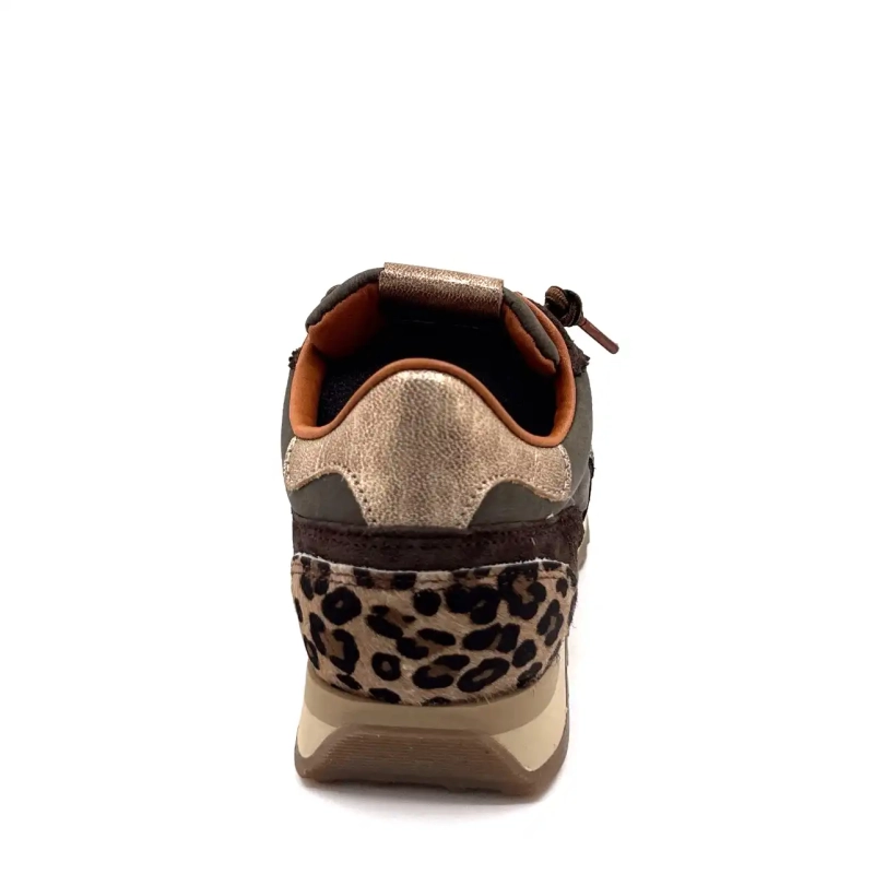 Cetti 1259 Tekstylne kakao i zamsz kawowy Leo i złoto Ivoire Chaussures