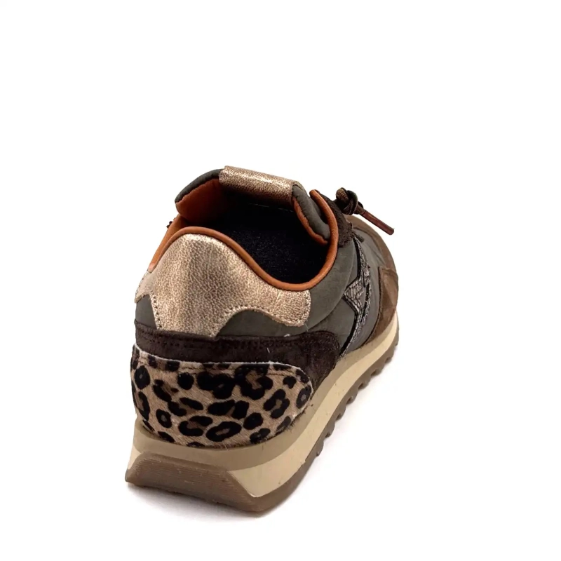 Cetti 1259 Têxtil Cacau & Camurça Café Leo & Ouro Ivoire Chaussures