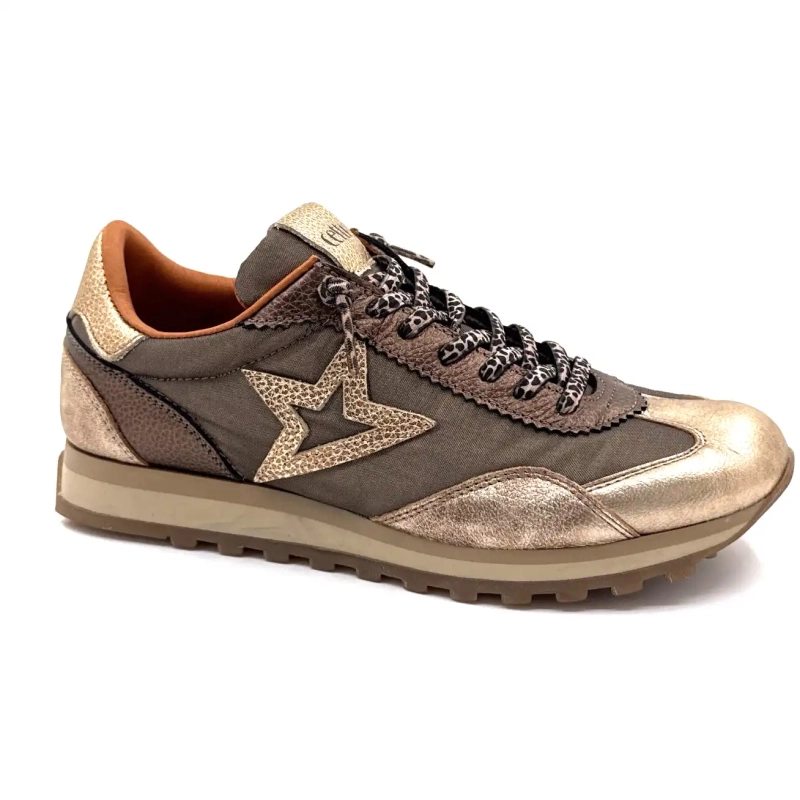 Cetti 1259 Sra Textil Bronz Piele Aur Ivoire Chaussures