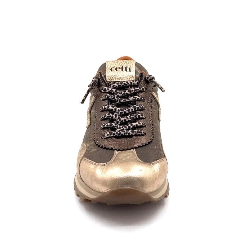 Cetti 1259 Sra Textil Bronz Piele Aur Ivoire Chaussures