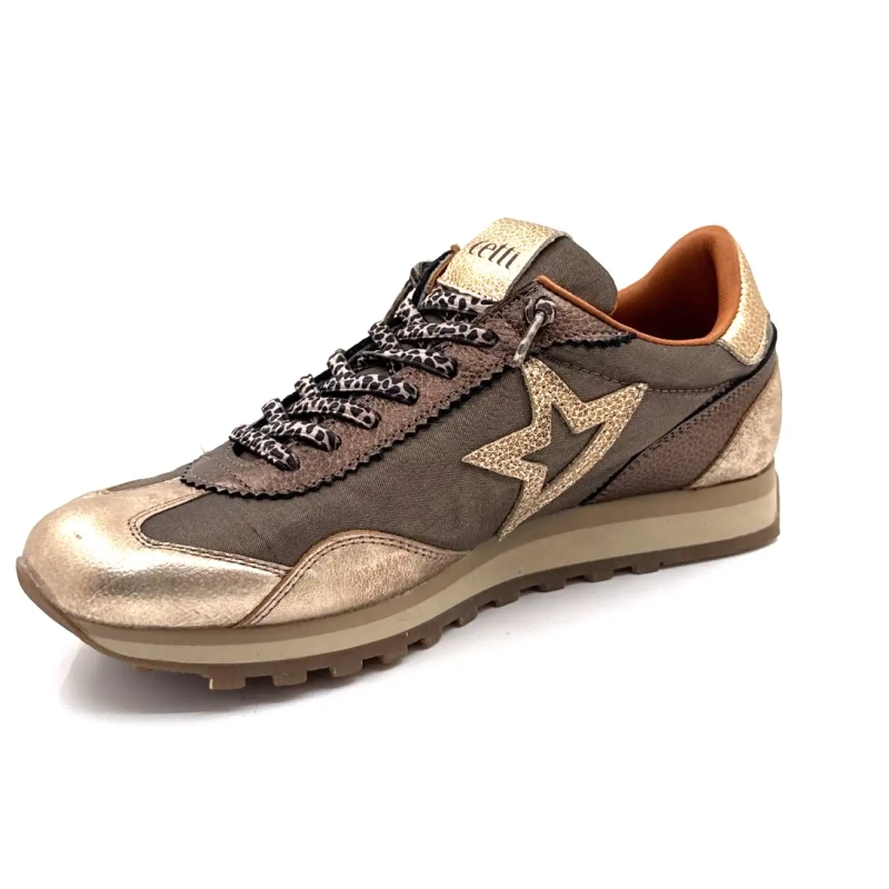 Cetti 1259 Sra Textil Bronz Piele Aur Ivoire Chaussures