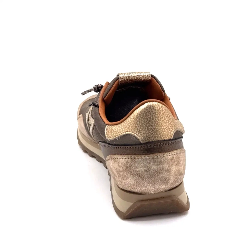 Cetti 1259 Sra Textile Bronze Leather Gold Ivoire Chaussures