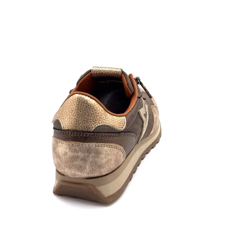 Cetti 1259 Sra Tekstylny Brąz Skóra Złoto Ivoire Chaussures