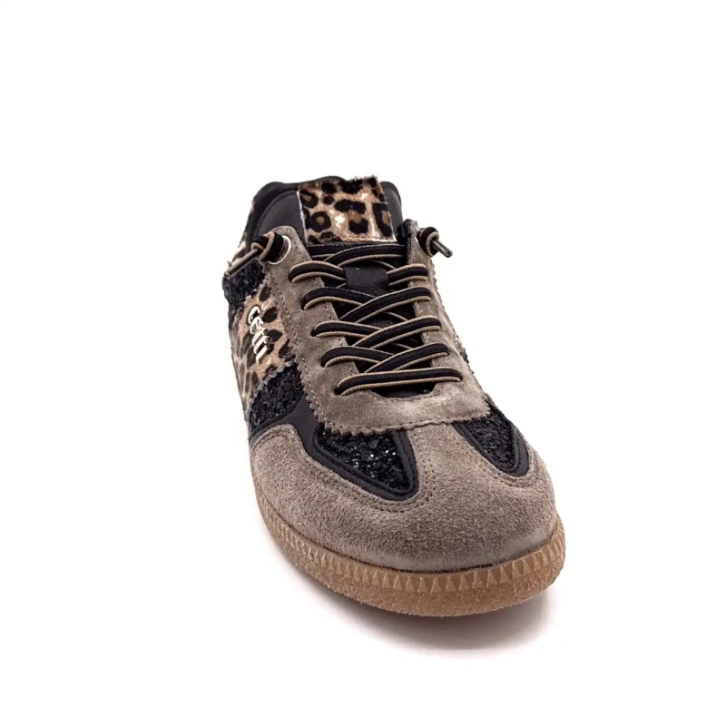 Cetti 1395 Sra Ante Taupe Glitter Negro & Leo Ivoire Chaussures