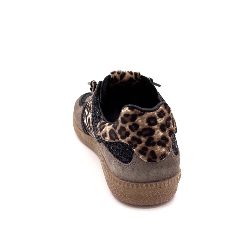 Cetti 1395 Sra Suede Taupe Glitter Black & Leo Ivoire Chaussures