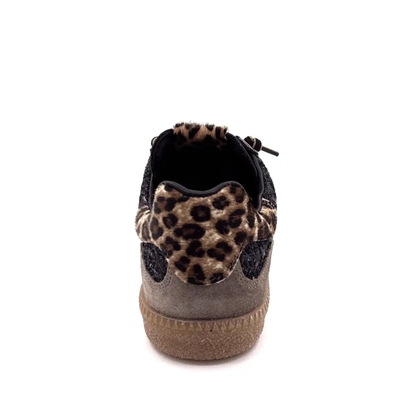 Cetti 1395 Sra Suede Taupe Glitter Preto e Leão Ivoire Chaussures