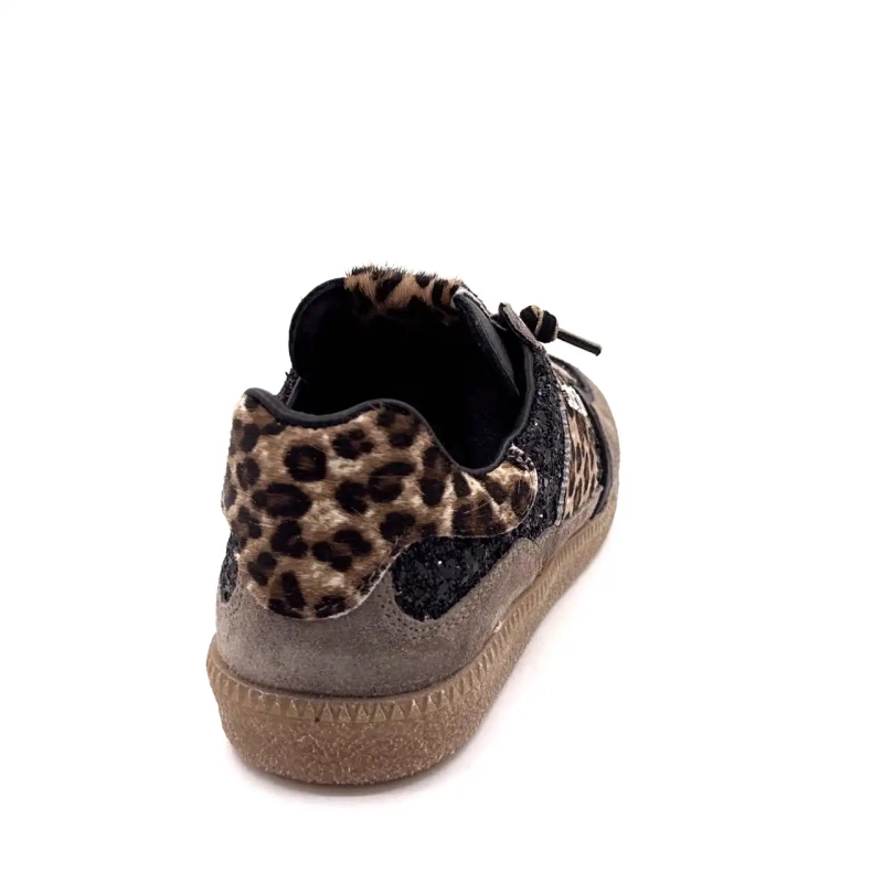 Cetti 1395 Sra Ante Taupe Glitter Negro & Leo Ivoire Chaussures