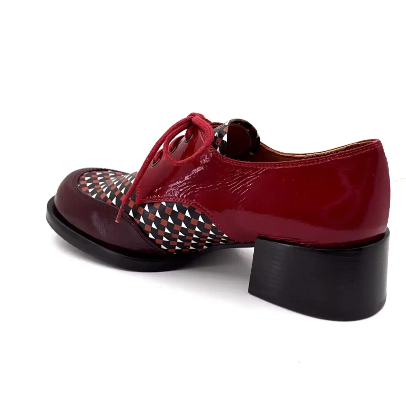 Δέρμα Chie Mihara Zuanda σε μπορντό χρώμα Ivoire Chaussures