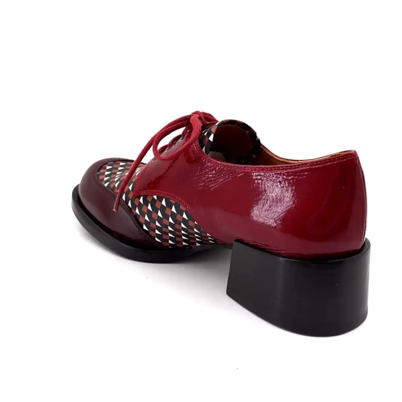 Chie Mihara Zuanda Bordeauxrød Laklæder Ivoire Chaussures