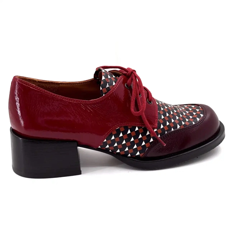 Chie Mihara Zuanda Bordeauxrød Laklæder Ivoire Chaussures