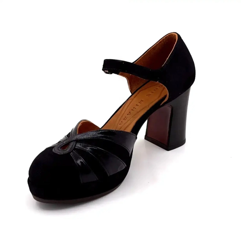 Chie Mihara Devi-C Czarna skóra Ivoire Chaussures