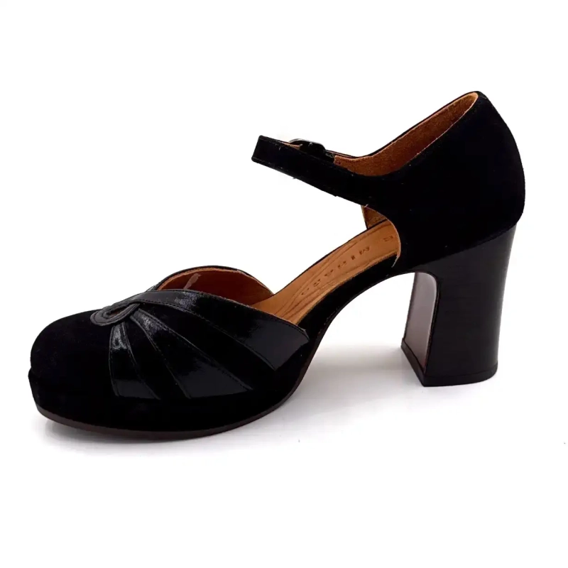 Chie Mihara Devi-C Cuero Negro Ivoire Chaussures