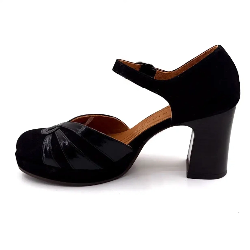 Chie Mihara Devi-C Μαύρο Δερμάτινο Ivoire Chaussures