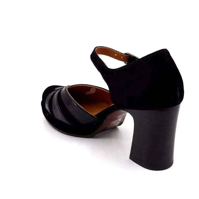 Chie Mihara Devi-C Sort Læder Ivoire Chaussures