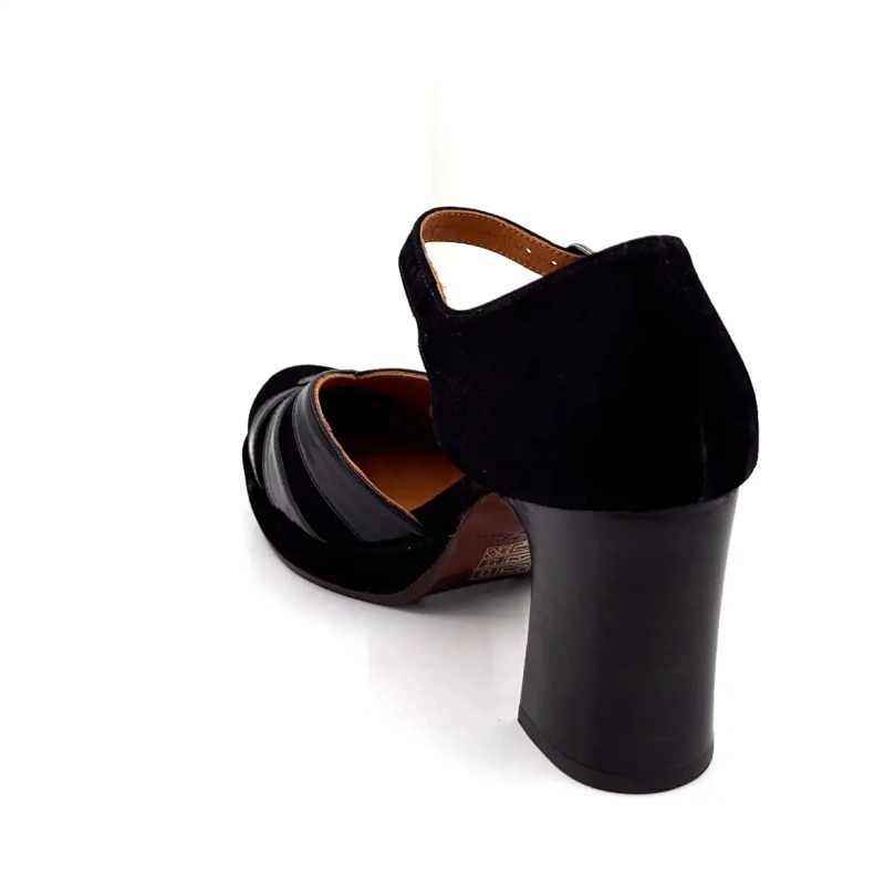 Chie Mihara Devi-C Czarna skóra Ivoire Chaussures