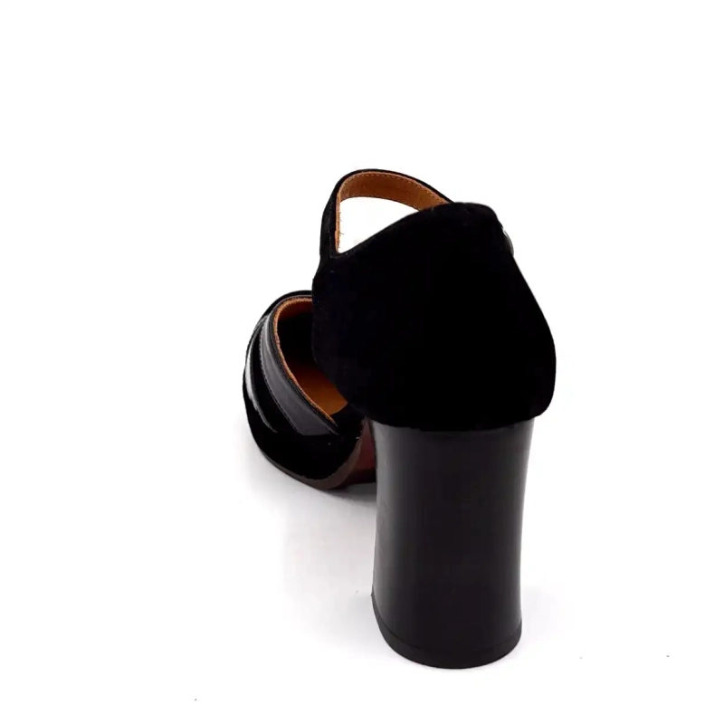 Chie Mihara Devi-C Sort Læder Ivoire Chaussures