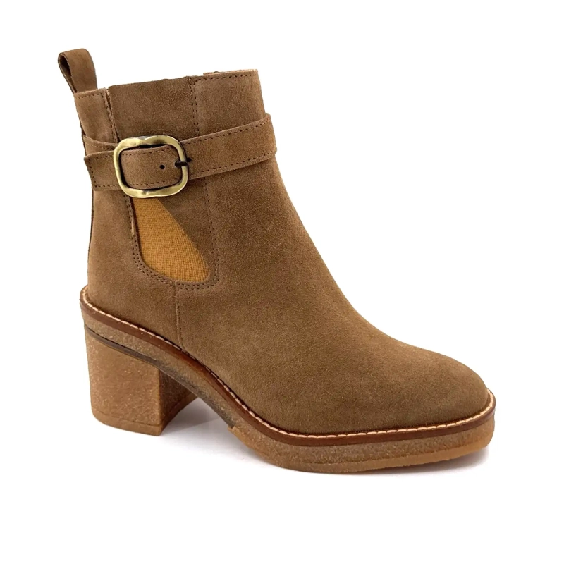 Alpe 5465-11 Taupe Mocka Ivoire Chaussures