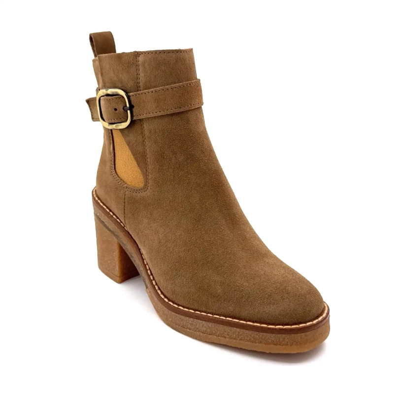 Alpe 5465-11 Ταμπά Σουέτ Ivoire Chaussures