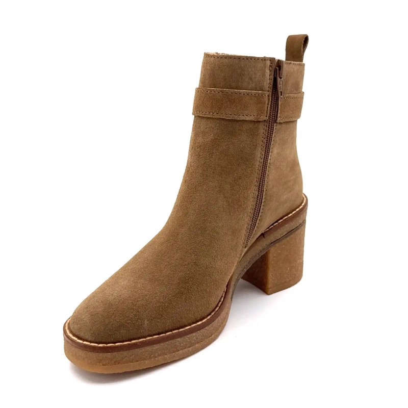 Alpe 5465-11 Taupe Wildleder Ivoire Chaussures