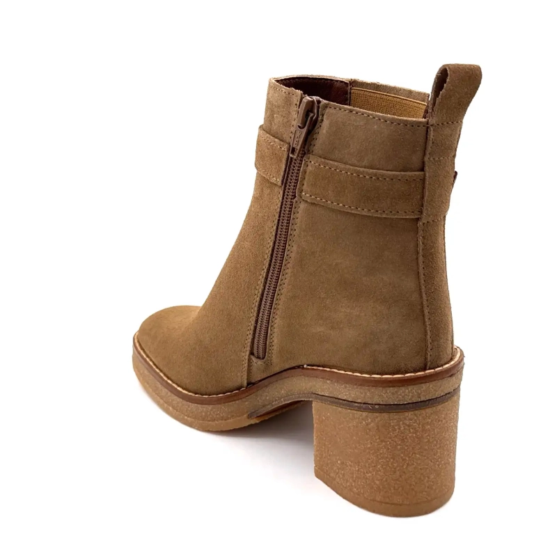 Alpe 5465-11 Taupe Ruskind Ivoire Chaussures