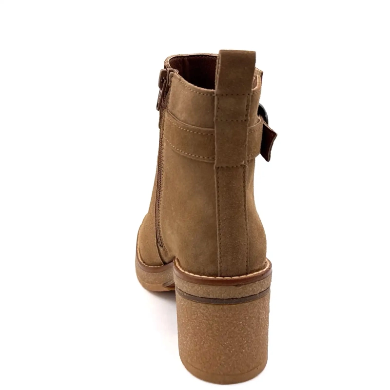 Alpe 5465-11 Taupe Wildleder Ivoire Chaussures