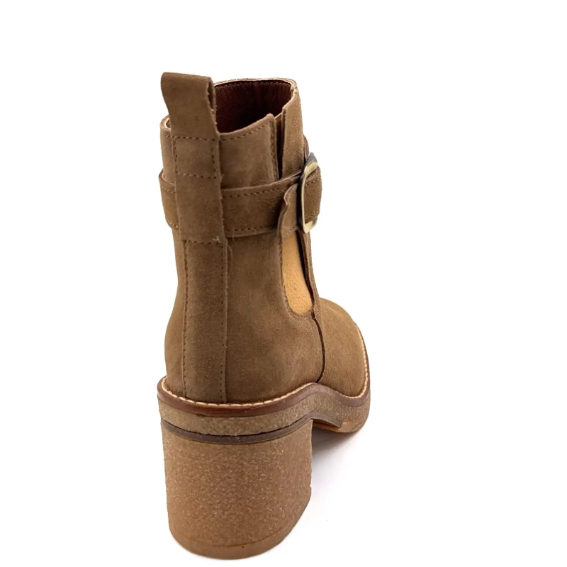 Alpe 5465-11 Taupe Wildleder Ivoire Chaussures