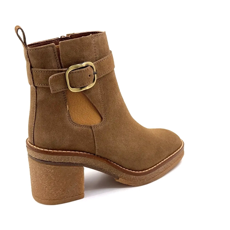 Alpe 5465-11 Taupe Semsket skinn Ivoire Chaussures