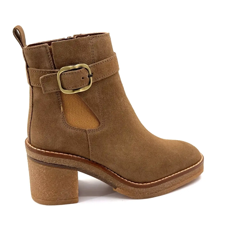 Alpe 5465-11 Zamsz w kolorze taupe Ivoire Chaussures