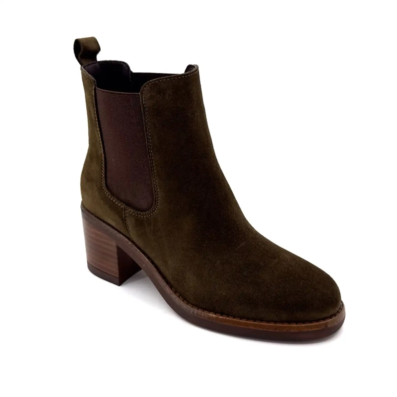 Alpe 5531-11 Khaki Wildleder Ivoire Chaussures