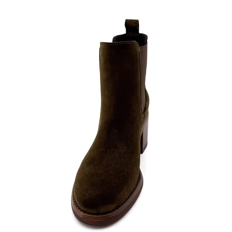 Alpe 5531-11 Khaki velúr Ivoire Chaussures