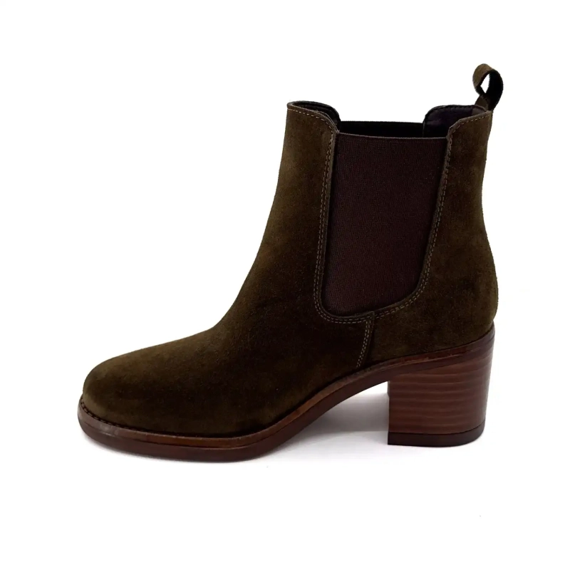 Alpe 5531-11 Pelle scamosciata color cachi Ivoire Chaussures