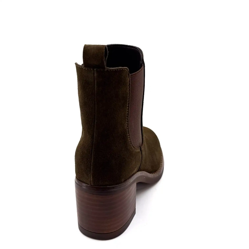 Alpe 5531-11 Khaki Wildleder Ivoire Chaussures