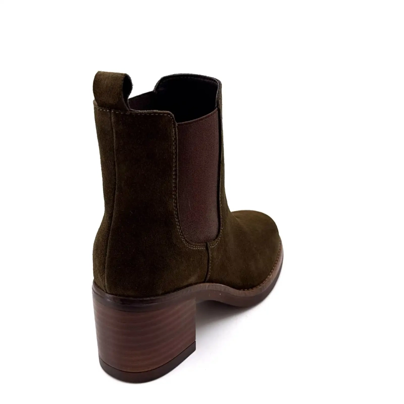 Alpe 5531-11 Khaki Wildleder Ivoire Chaussures