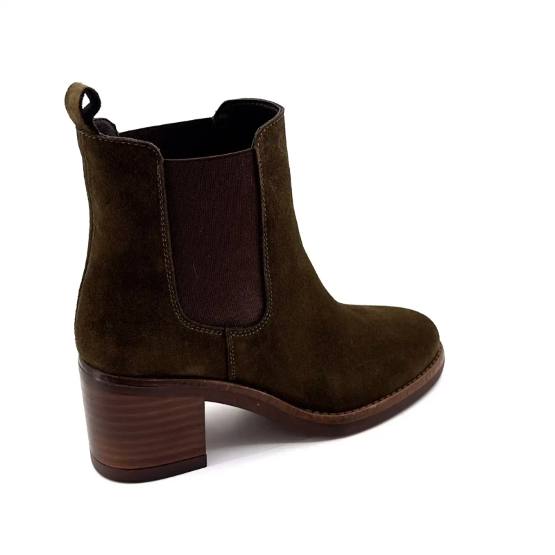 Alpe 5531-11 Khaki Zamsz Ivoire Chaussures