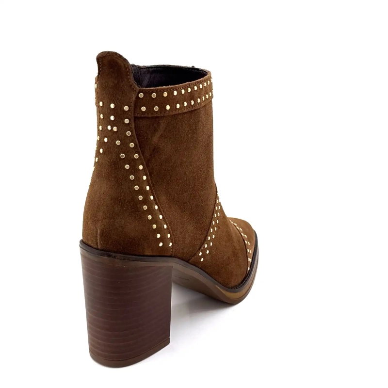 Alpe 5449-11 Ante marrón con tachuelas Ivoire Chaussures