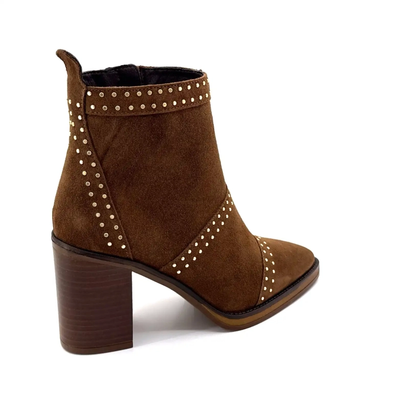 Alpe 5449-11 Ante marrón con tachuelas Ivoire Chaussures