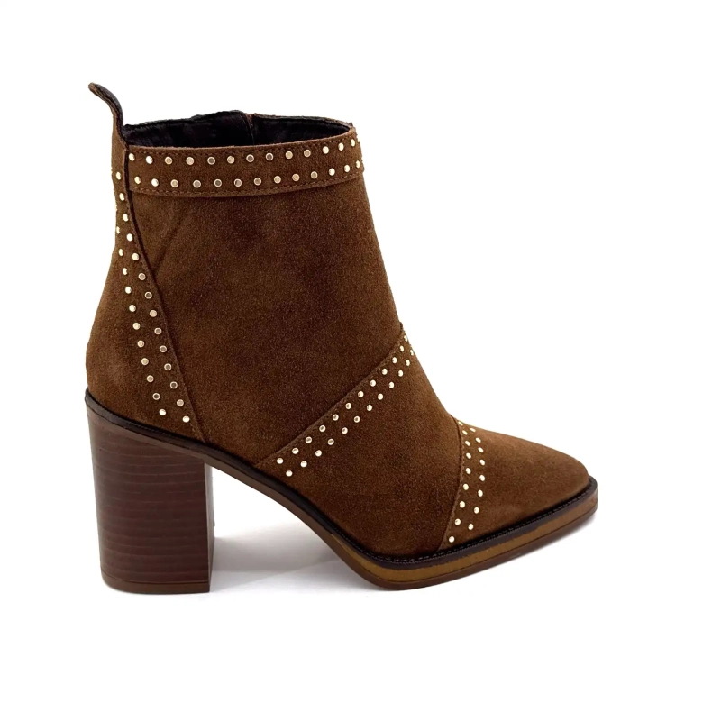 Alpe 5449-11 Καφέ Σουέτ με Τρουκς Ivoire Chaussures