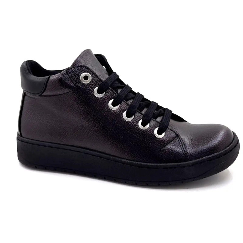 Chacal 7335 Piele neagră lucioasă Ivoire Chaussures