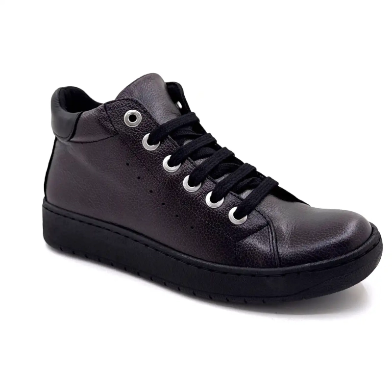 Chacal 7335 Blank Sort Læder Ivoire Chaussures