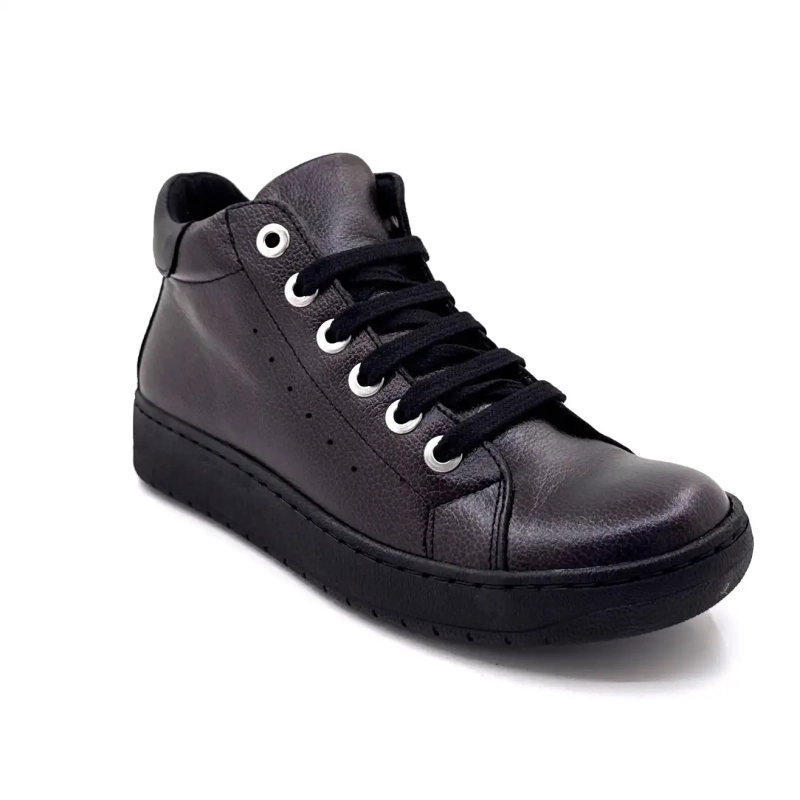 Chacal 7335 Glansigt svart läder Ivoire Chaussures