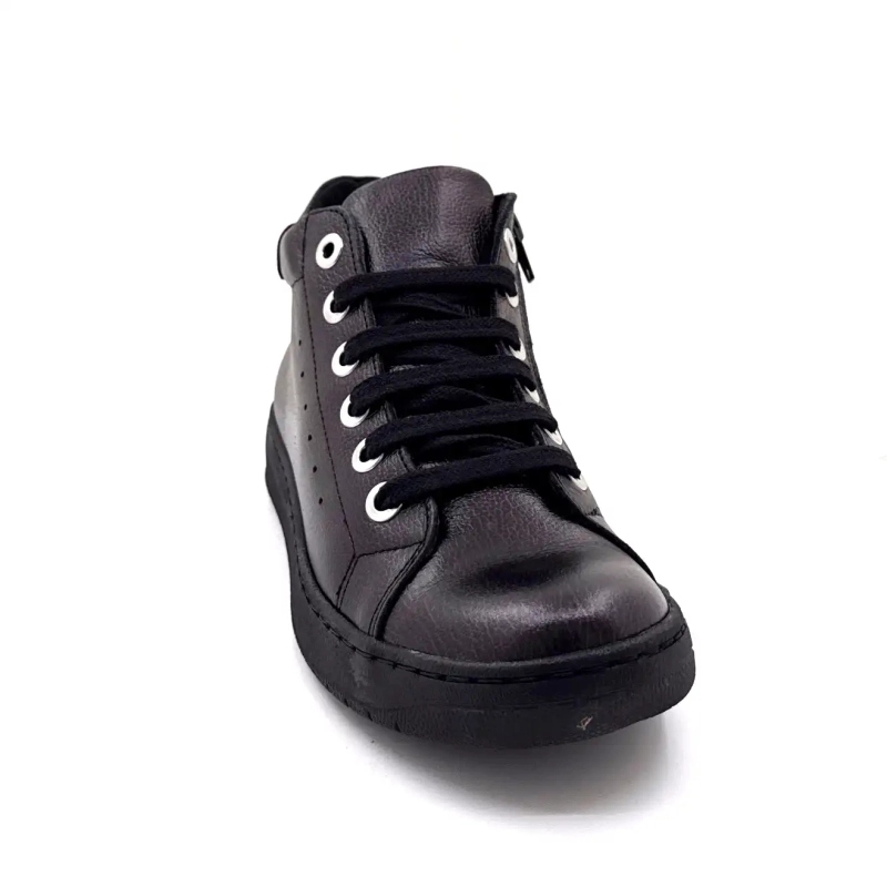 Chacal 7335 Glänzendes schwarzes Leder Ivoire Chaussures