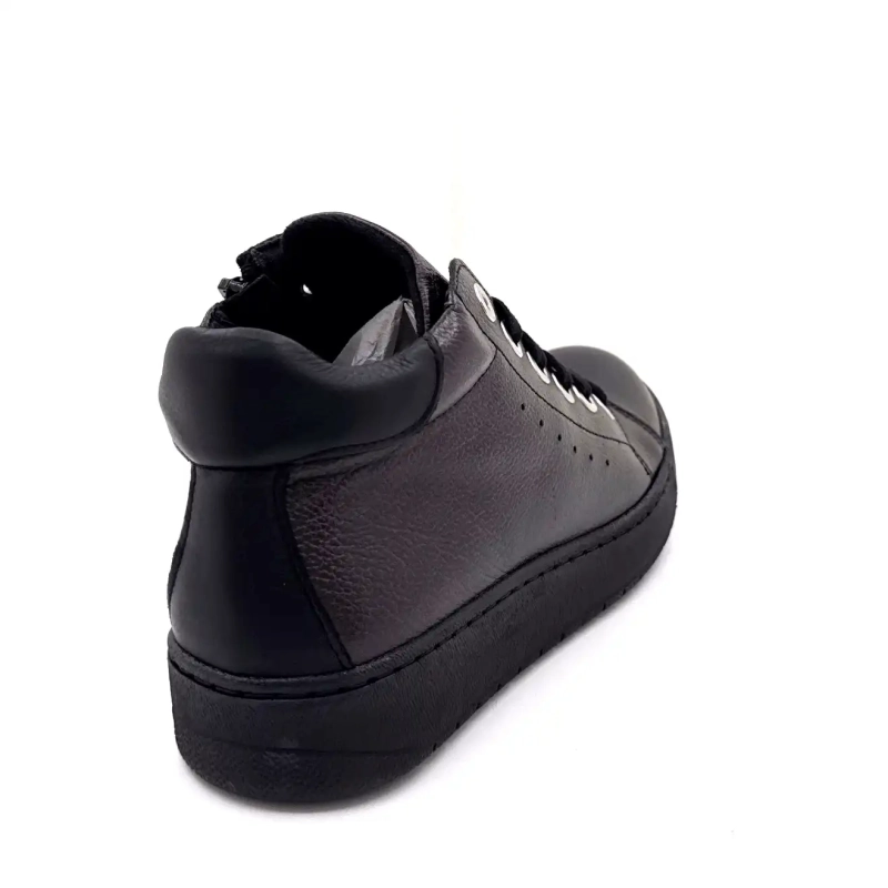 Chacal 7335 Glansigt svart läder Ivoire Chaussures