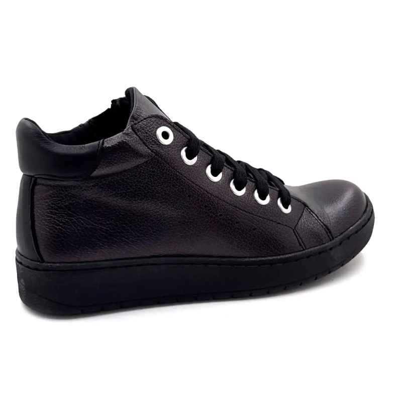 Chacal 7335 Γυαλιστερό Μαύρο Δέρμα Ivoire Chaussures