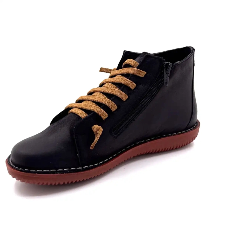 Chacal 7210 R Μαύρο Δερμάτινο Ivoire Chaussures