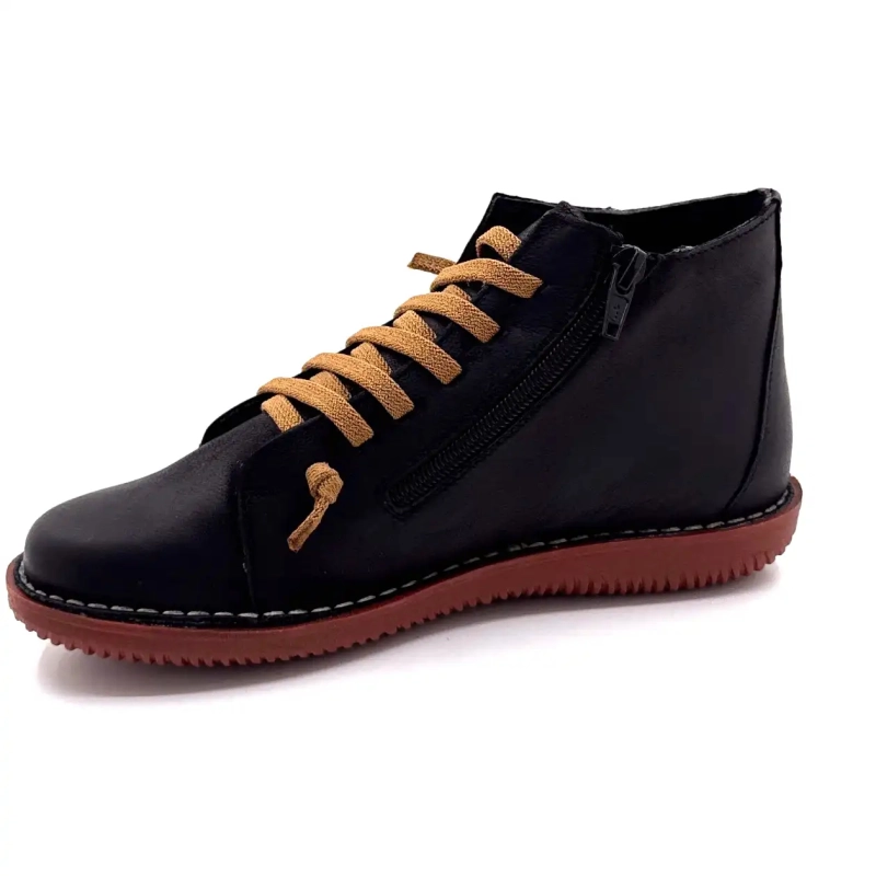 Chacal 7210 R Μαύρο Δερμάτινο Ivoire Chaussures